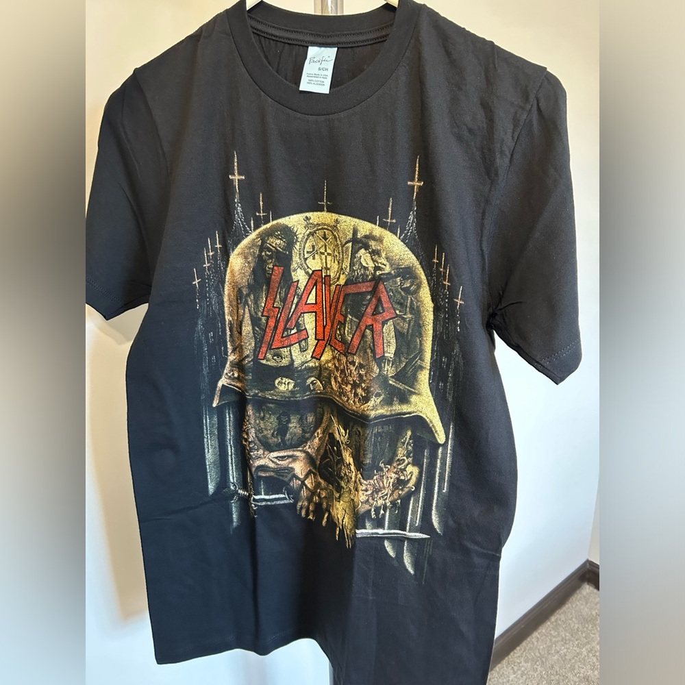 Slayer Skull  T SHIRT Sz:S  Black